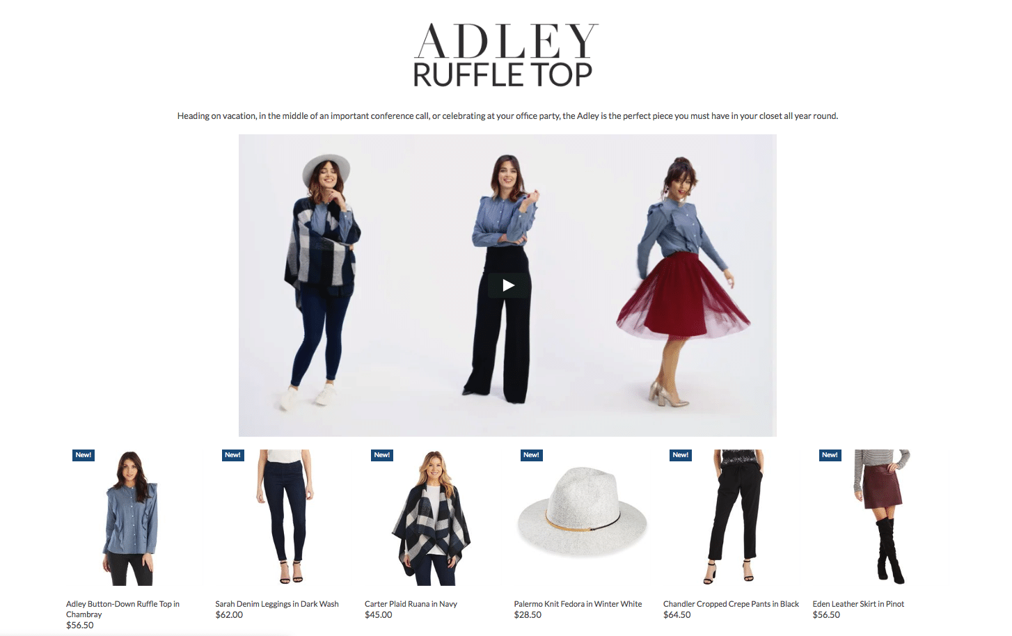 mud pie style this the adley Style Your Customers With Video